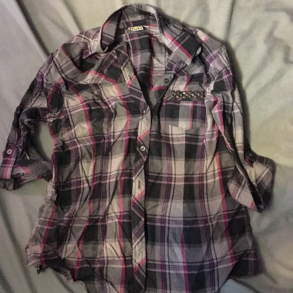 Plaid button up